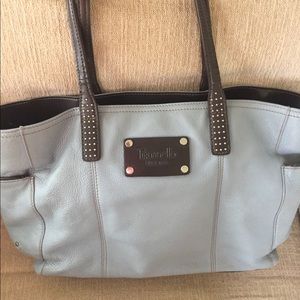 Tignanello all leather bag with  silk lining